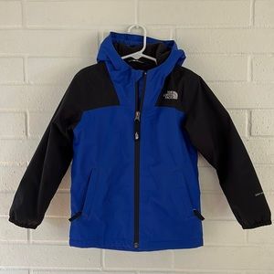 The North Face fleece lined rain jacket, size 5T